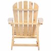 Moootto Adirondack Chair Solid Wood Accent Patio Chair for Backyard, Garden, Lawn and Beach TBZOSW2006NCSW